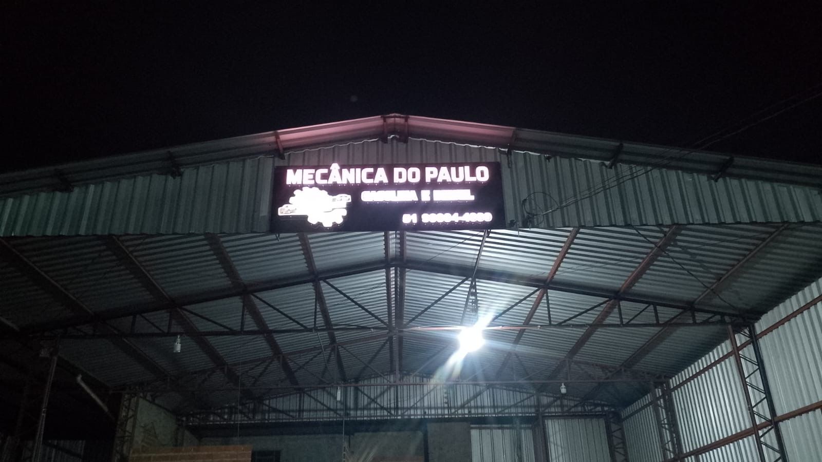 Mecânica do Paulo - Letras Caixa Iluminadas por Fenix Comunicação Visual