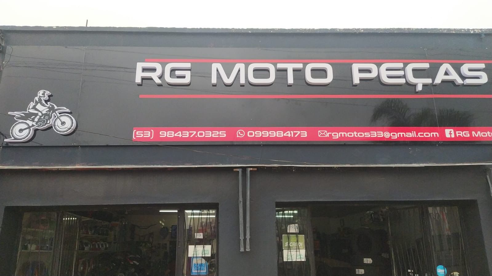 RG Moto Peças - Letras Caixa 3D por Fenix Comunicação Visual